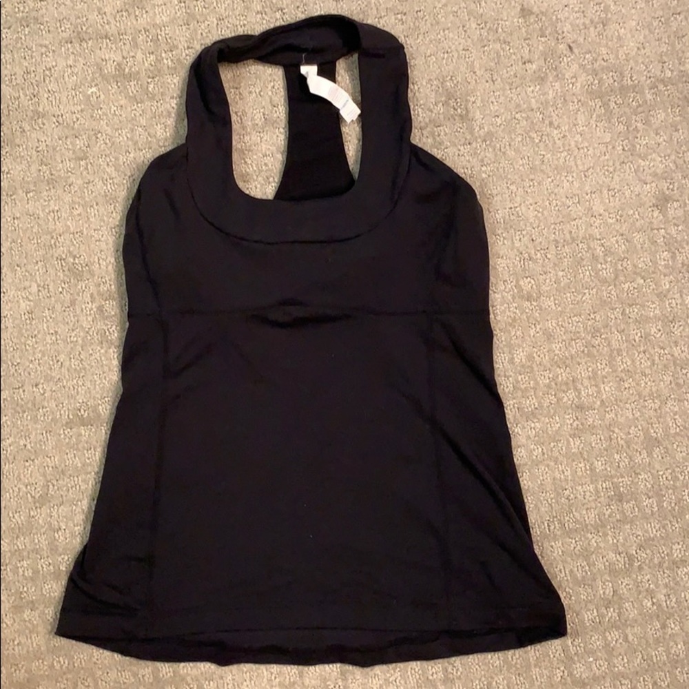Lululemon Black Tank Top with bra